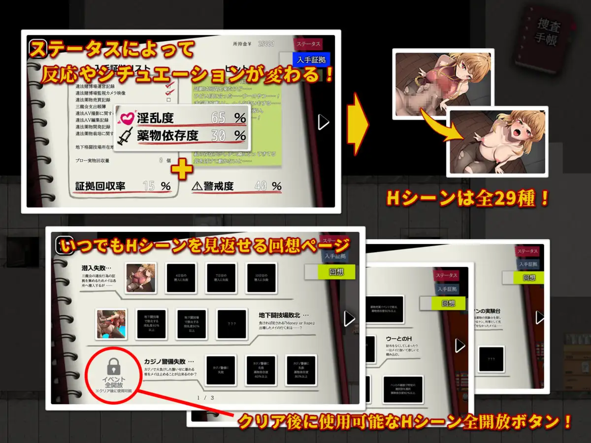 [DeepSeekV3.1翻译][推荐/堕落/药物/潜入] 特殊对策四班篝梅的潜入缉毒风云～在堕落边缘的危情缉查～ [全CG/度盘/P盘] 游戏 第5张