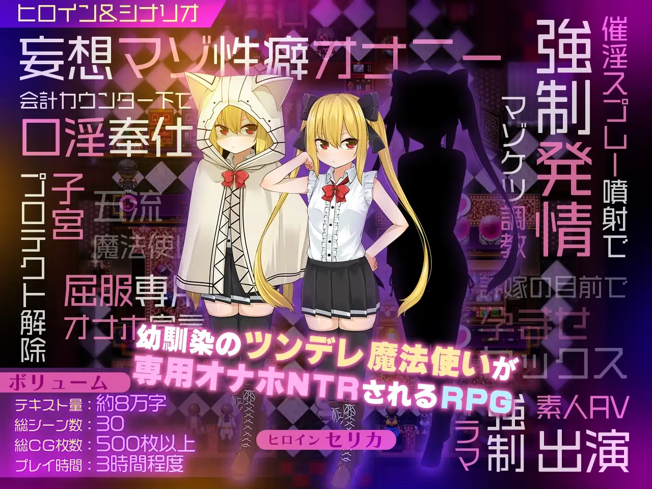 [RPG/NTR]魔法使瑟莉卡 ～青梅竹马的傲娇魔法使成为王都成人用品店专用肉便器 NTR篇～v1.0.7ai汉化版+存档 RPG 第4张